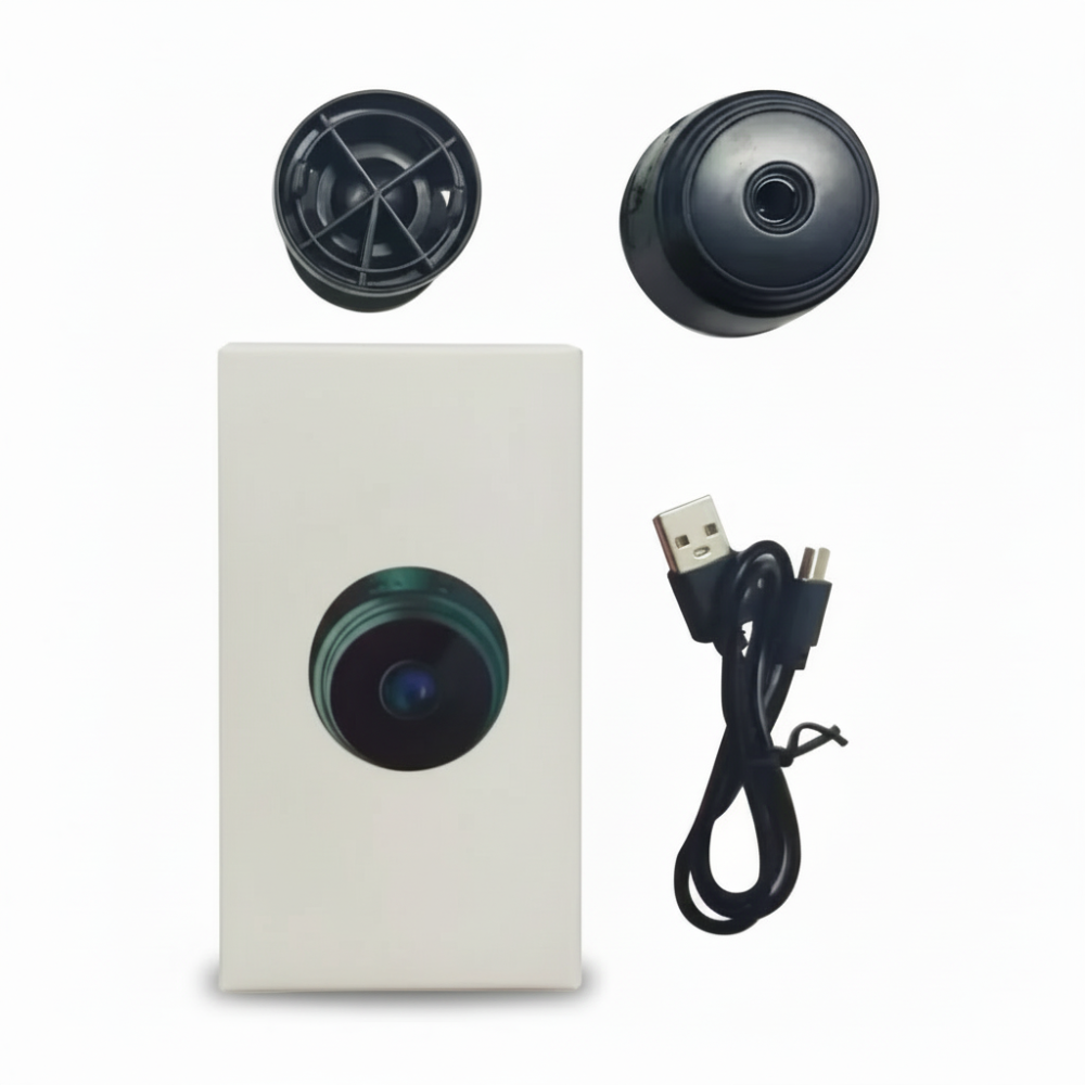 Compact Wireless Security Camera with Magnetic Mount and WiFi