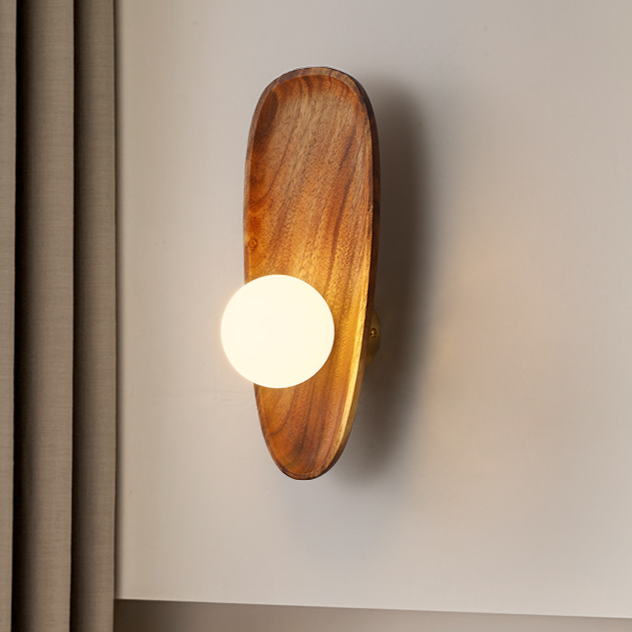 LumiNest Wooden Wall Light for a Welcoming Glow