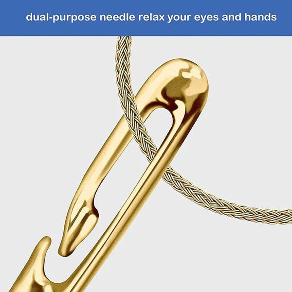 Sewing Needles with Self-Threading Design