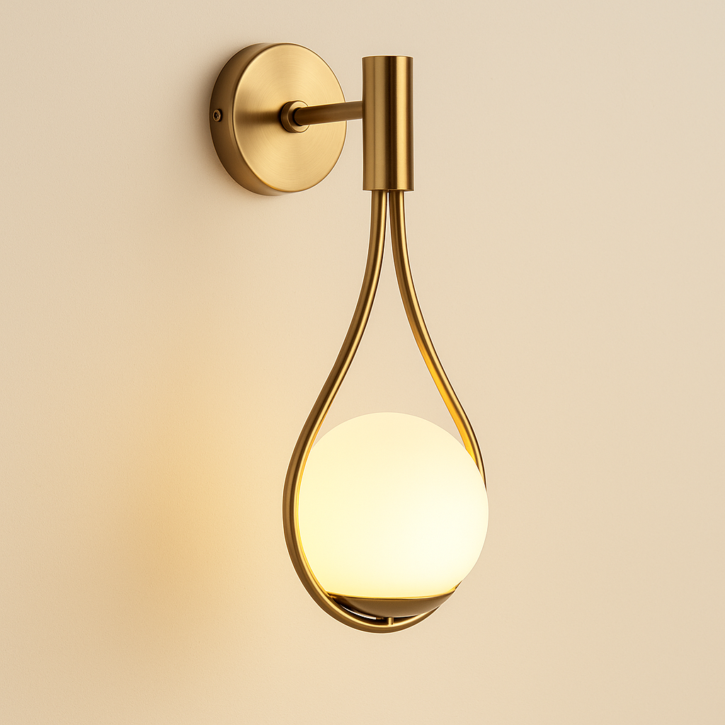 NordicGlow Contemporary Metal Wall Light Fixture