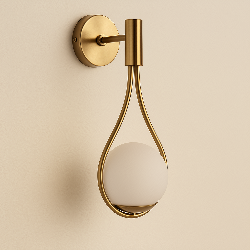 NordicGlow Contemporary Metal Wall Light Fixture