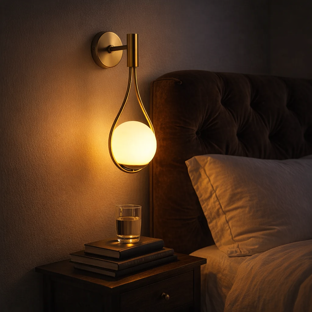 NordicGlow Contemporary Metal Wall Light Fixture