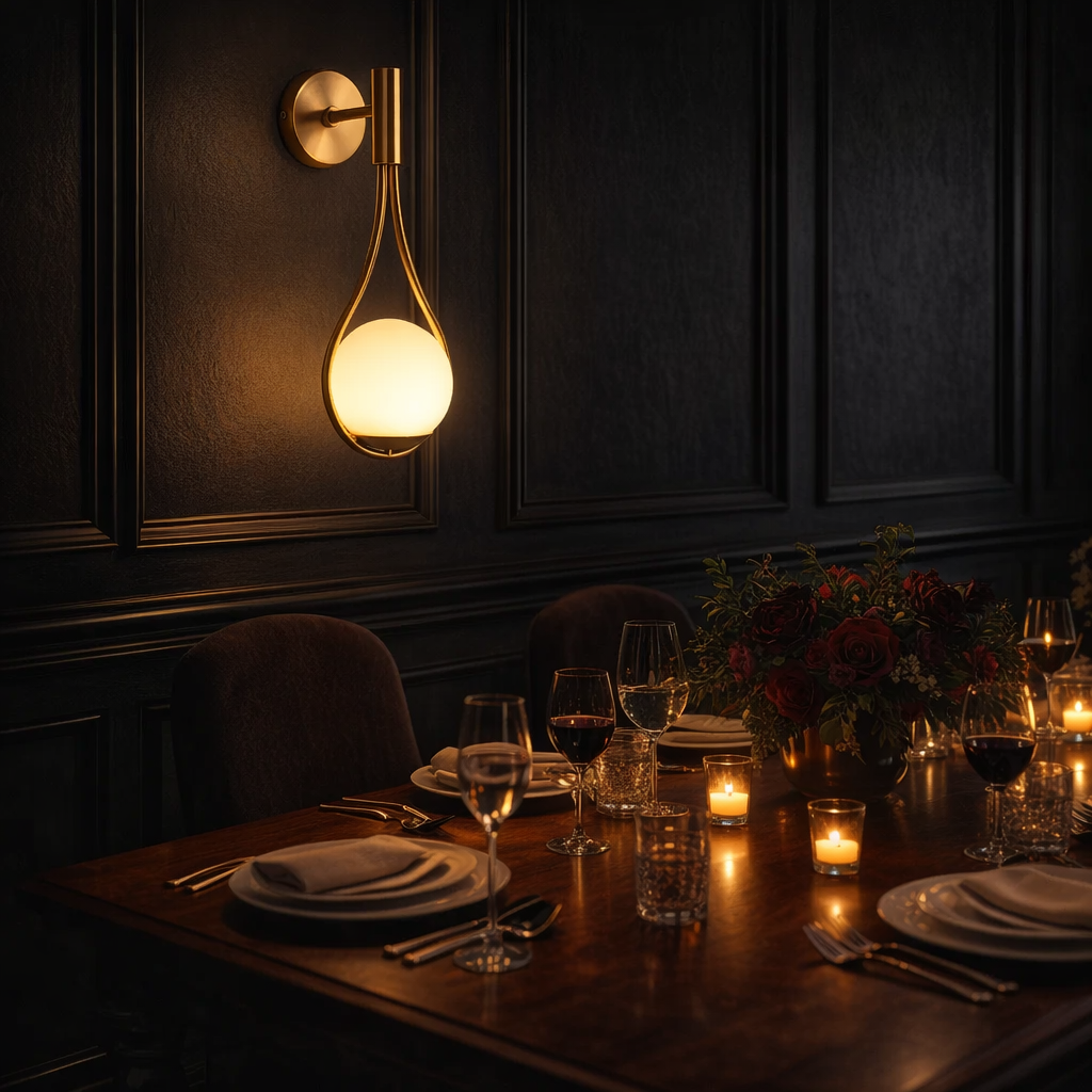 NordicGlow Contemporary Metal Wall Light Fixture