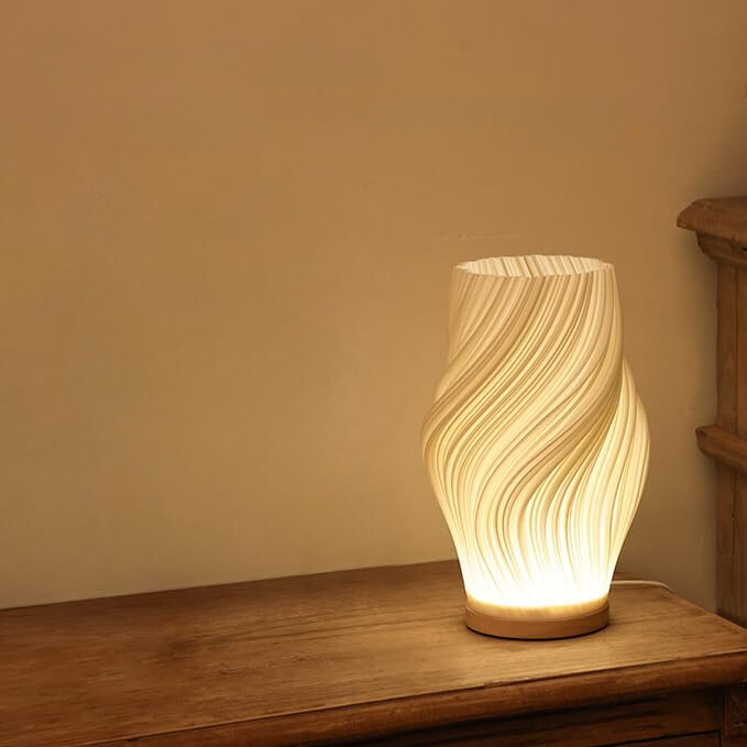 Taavita Wavecrest Lamp - Contemporary Elegance with Dimmable Features