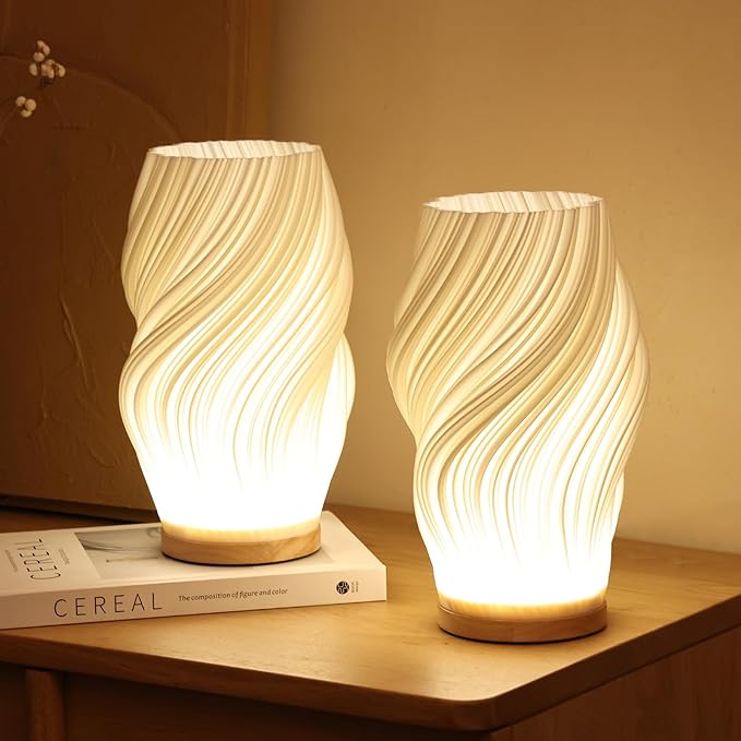Taavita Wavecrest Lamp - Contemporary Elegance with Dimmable Features