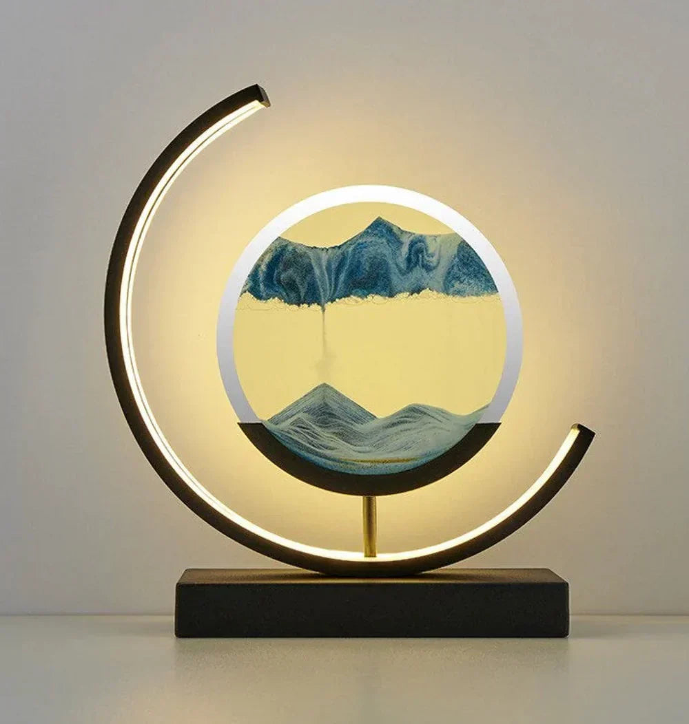 Handcrafted Sand Landscape Light – Soothing Atmosphere Decor Lamp