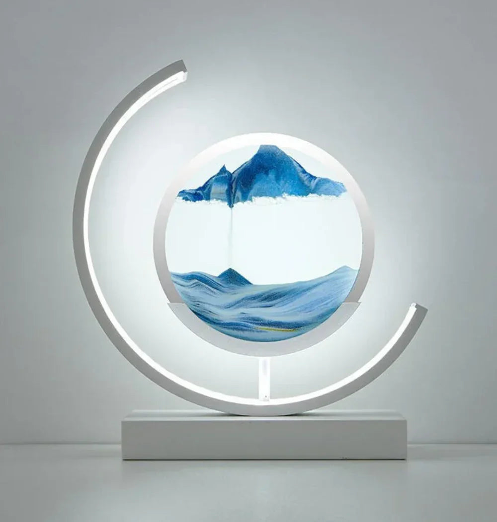 Handcrafted Sand Landscape Light – Soothing Atmosphere Decor Lamp