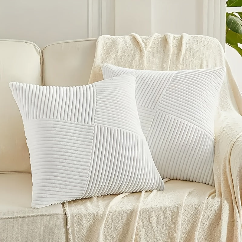 Set of 2 Cozy Velvet Cushion Covers | 50×50 cm