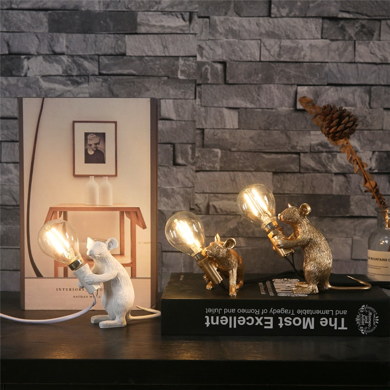 Whimsical Mouse-Inspired Table Lamp for Home Ambiance