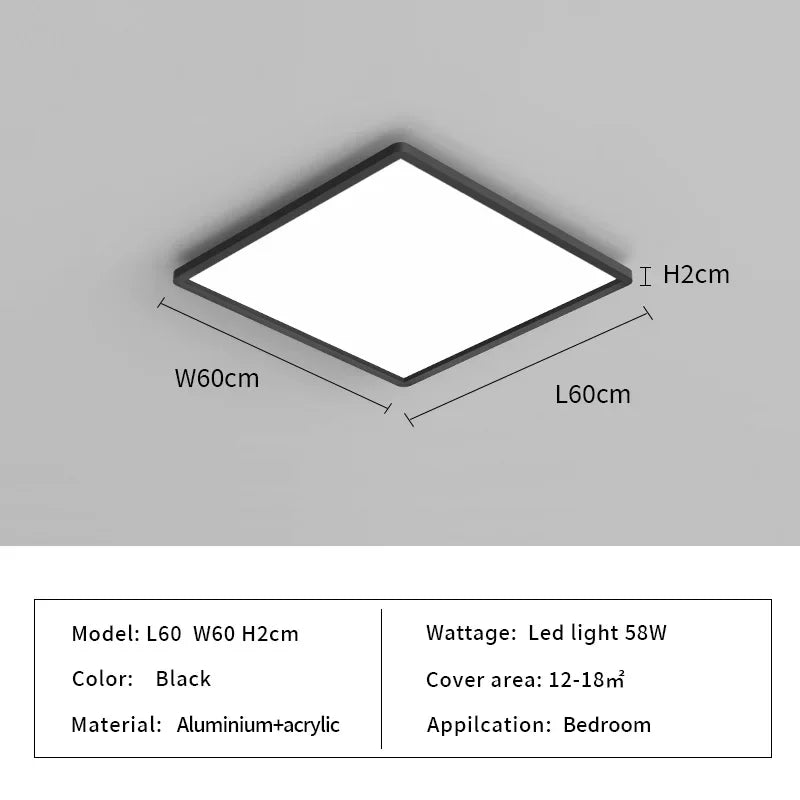 Rectangular Taavita Ceiling Light for the Kitchen