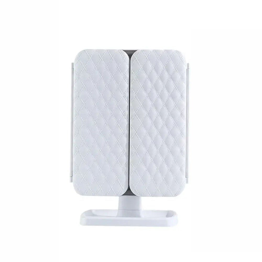 IllumiView Tri-Fold LED Mirror with Customizable Lighting
