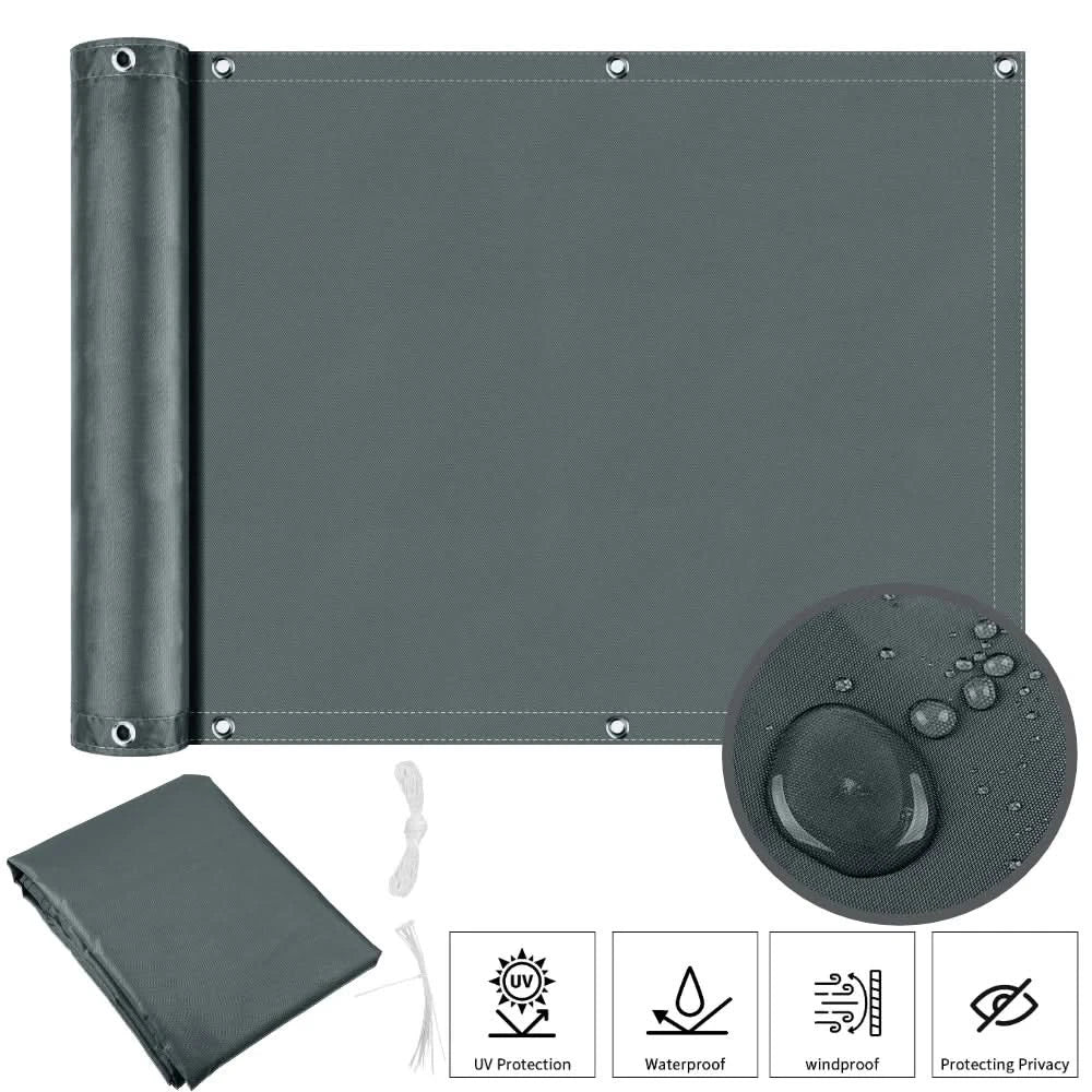 SunGuard Privacy Screen: UV-Resistant and Waterproof Barrier for Outdoor Spaces