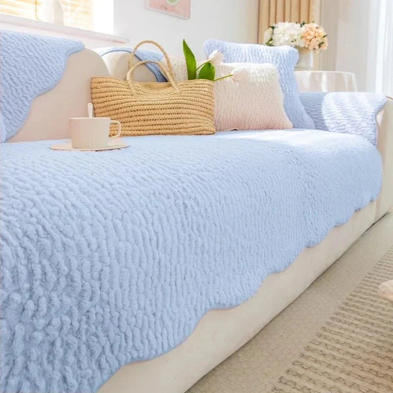 Snug Haven Plush Fleece Sofa Blanket for Ultimate Winter Comfort