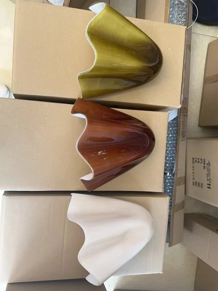 Scandinavian Glass Wall Light for Stylish Hallways and More