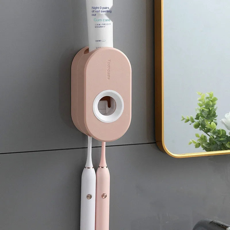 Mess-Free Toothpaste Dispenser – One Press Operation