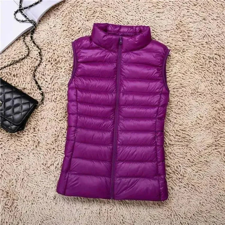 ChicSleeve Women's Lightweight Down Vest for Cold Weather