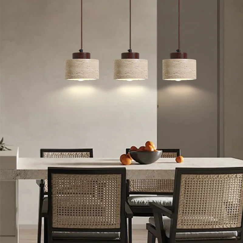 Serene Stone Pendant Light – Elegant Hanging Lamp for Any Room