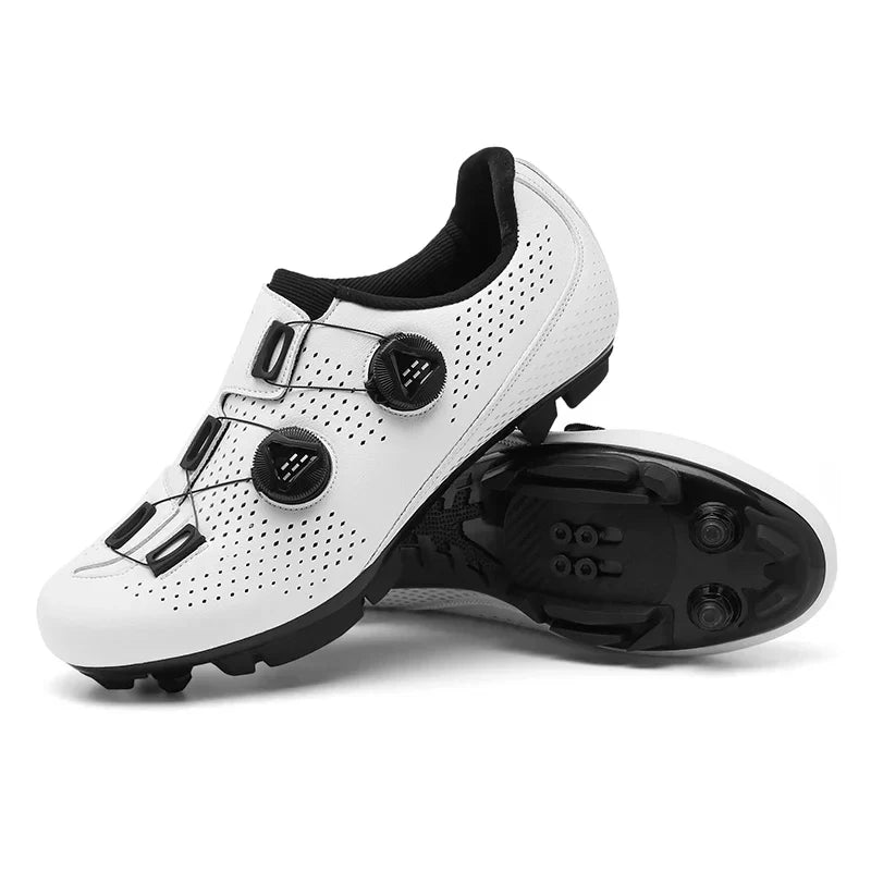 Cycling Shoes for MTB and Road | Dual-Dial Closure & Perforated Upper | Clipless Pedal Compatible | Durable Comfort