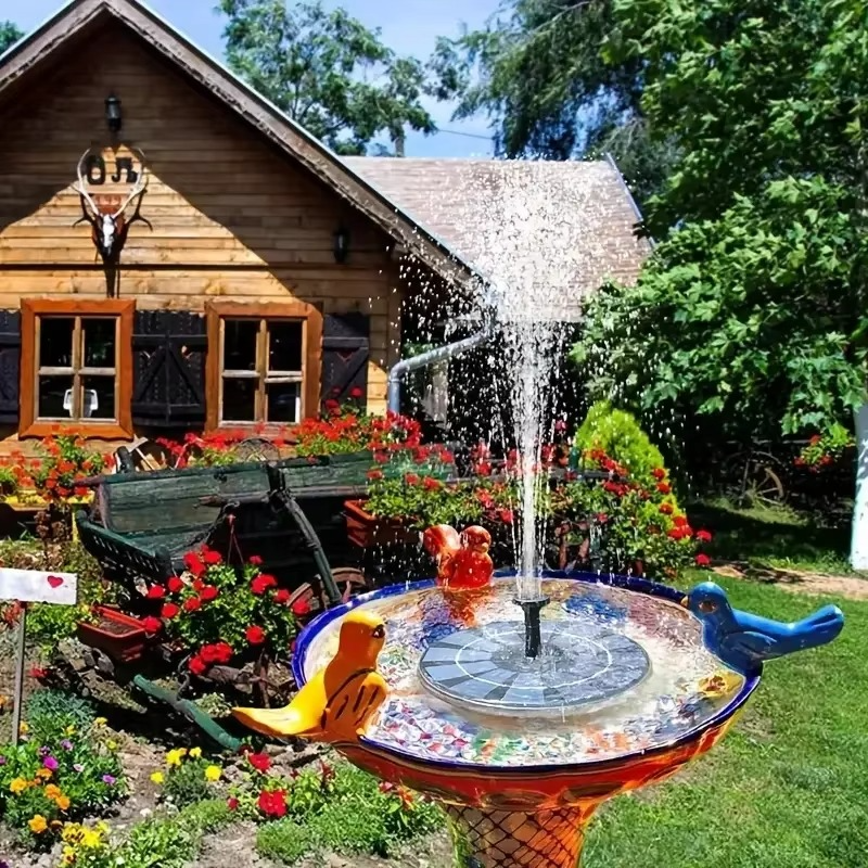 Floating Solar Fountain for Pond and Garden Decoration