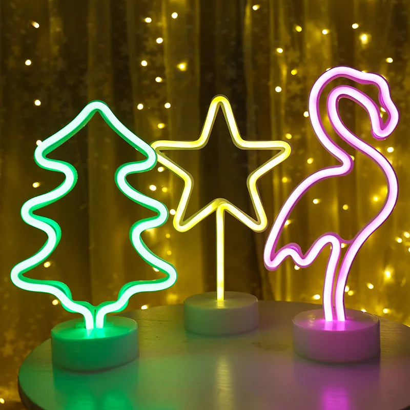 Charming LED Table Lamp with USB & Battery Options for Any Space