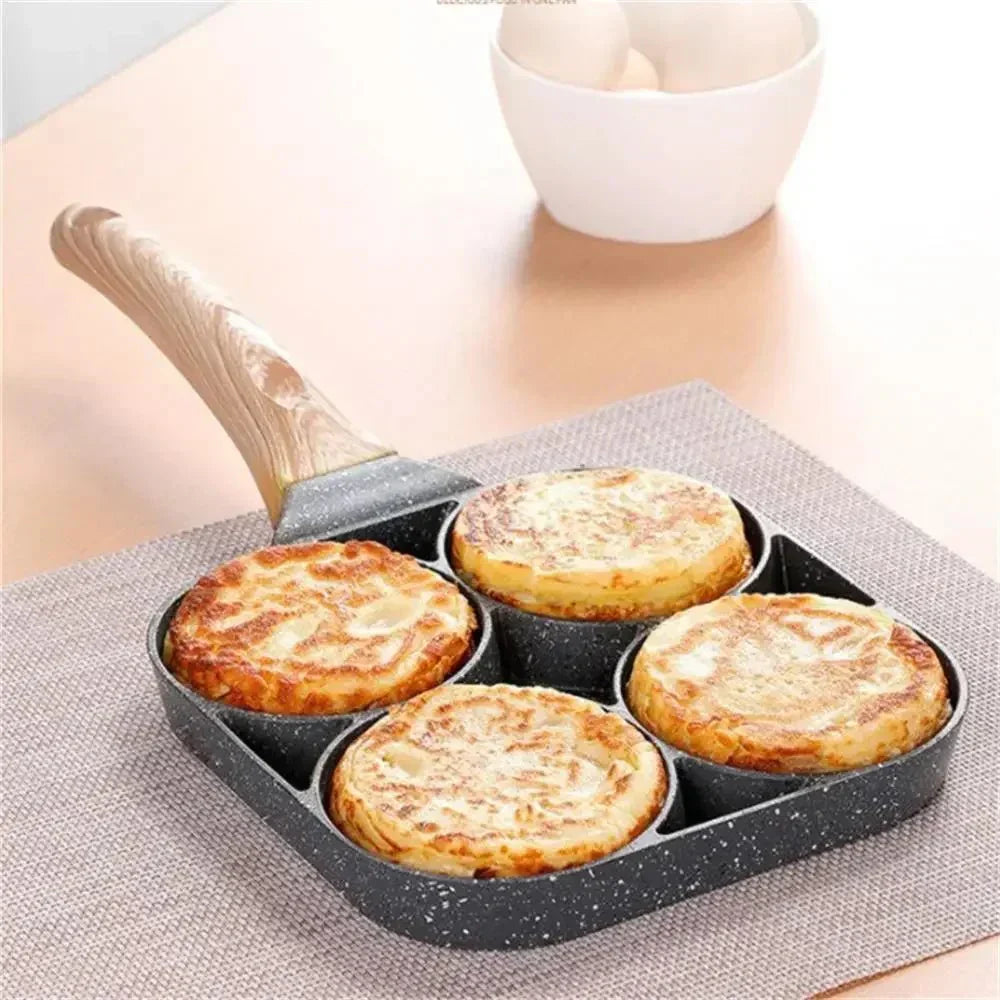 Versatile Nonstick Quadruple Frying Pan for All Your Meals
