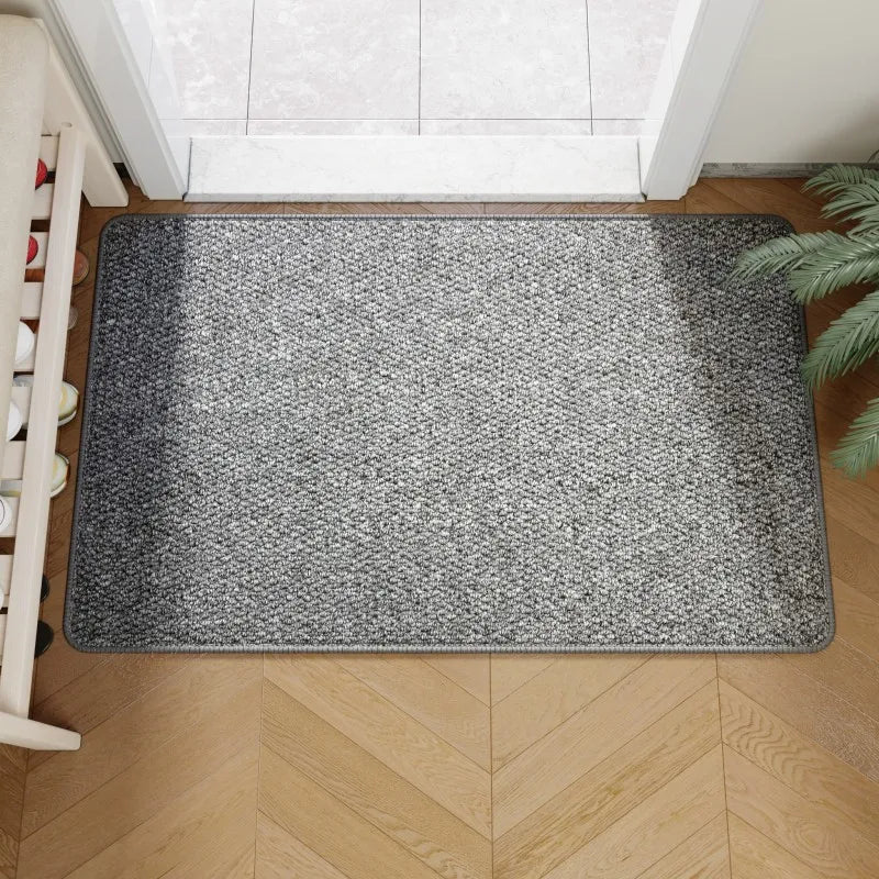 Stylish and Resilient Outdoor Entry Mat with Jute-Like Texture