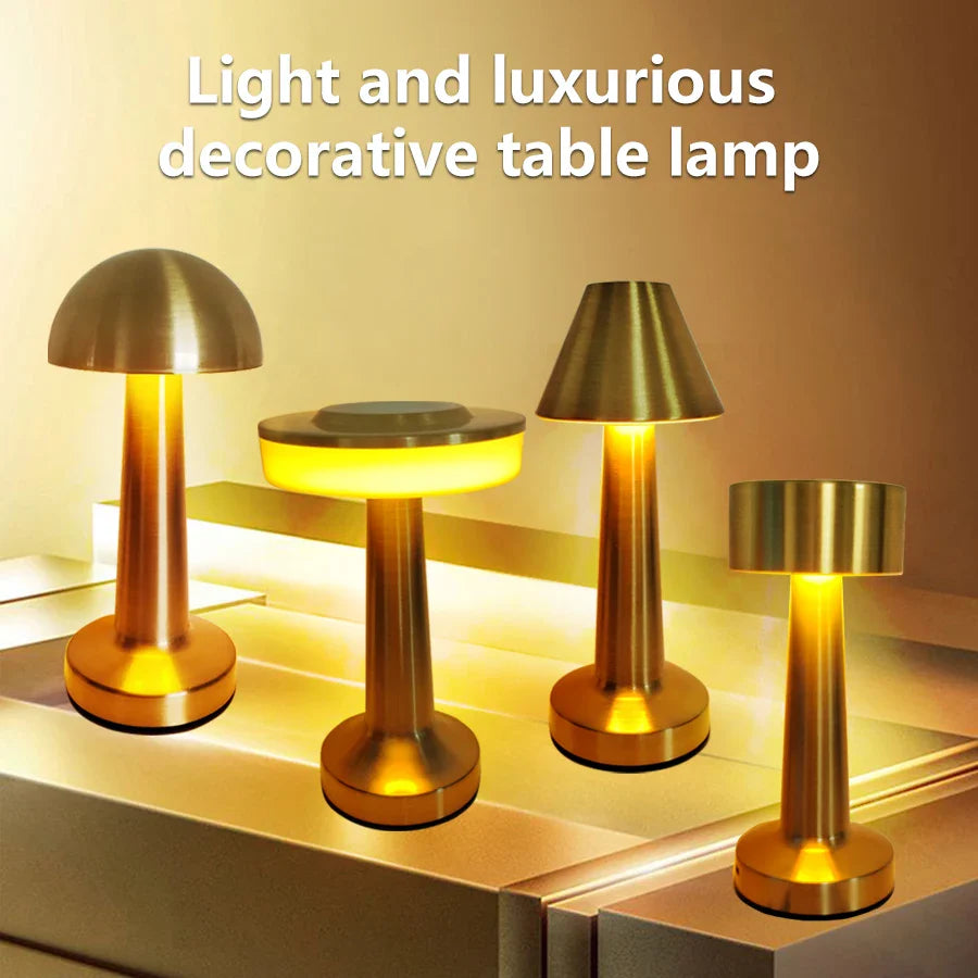 Rechargeable Touch-Control LED Table Lamp for Stylish Spaces