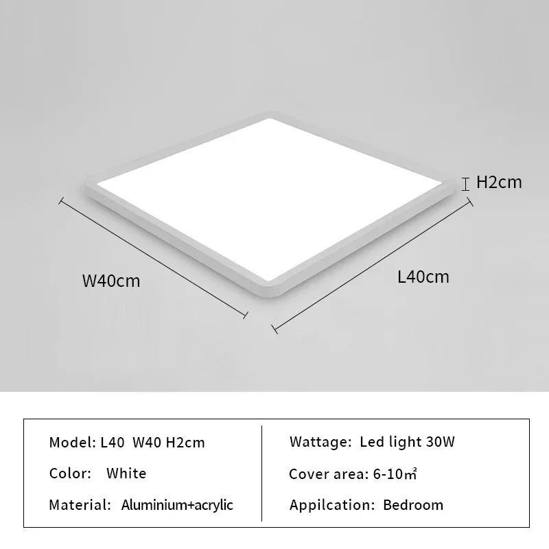 Rectangular Taavita Ceiling Light for the Kitchen