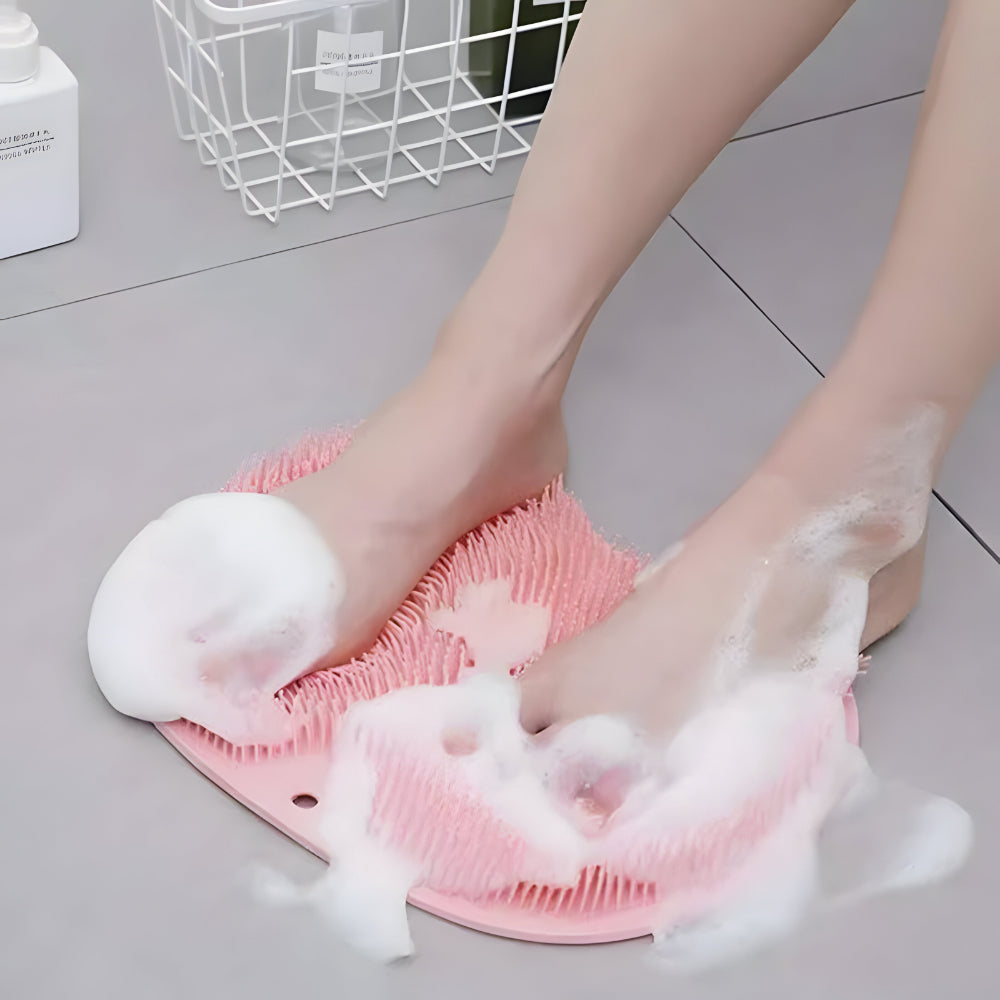 Non-Slip Exfoliating Shower Scrubber Mat for Feet and Body