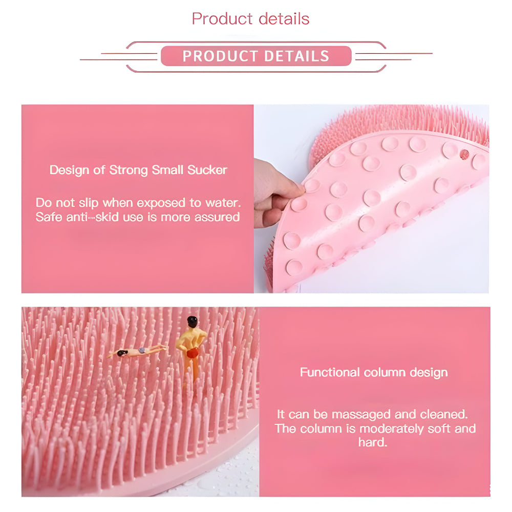 Non-Slip Exfoliating Shower Scrubber Mat for Feet and Body