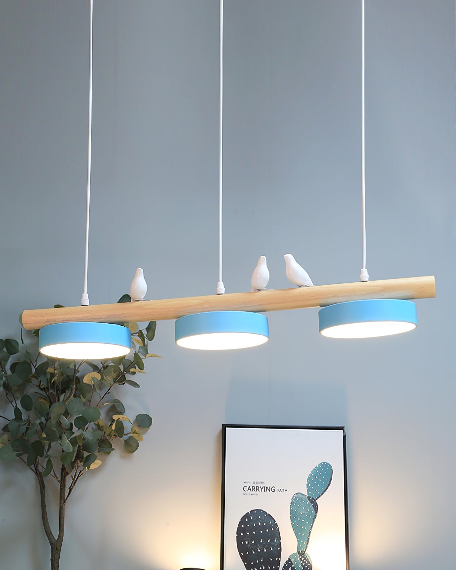 Elegant Glass Bird Pendant Light Fixture – Charming Design