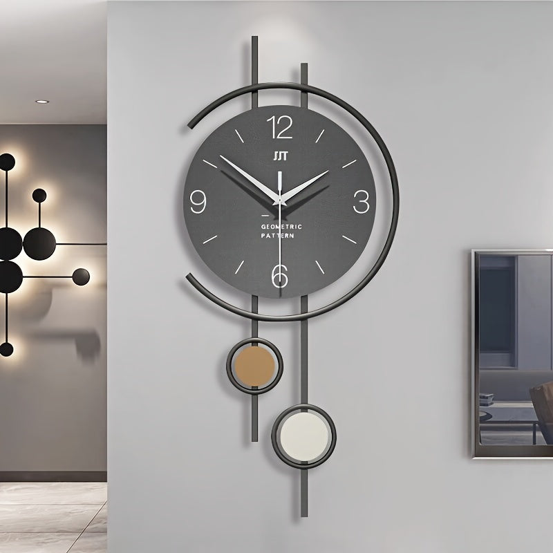 Scandinavian-Inspired Wall Clock – Modern Style with Oversized Readable Numbers – Sturdy Iron Frame for Peaceful Decor