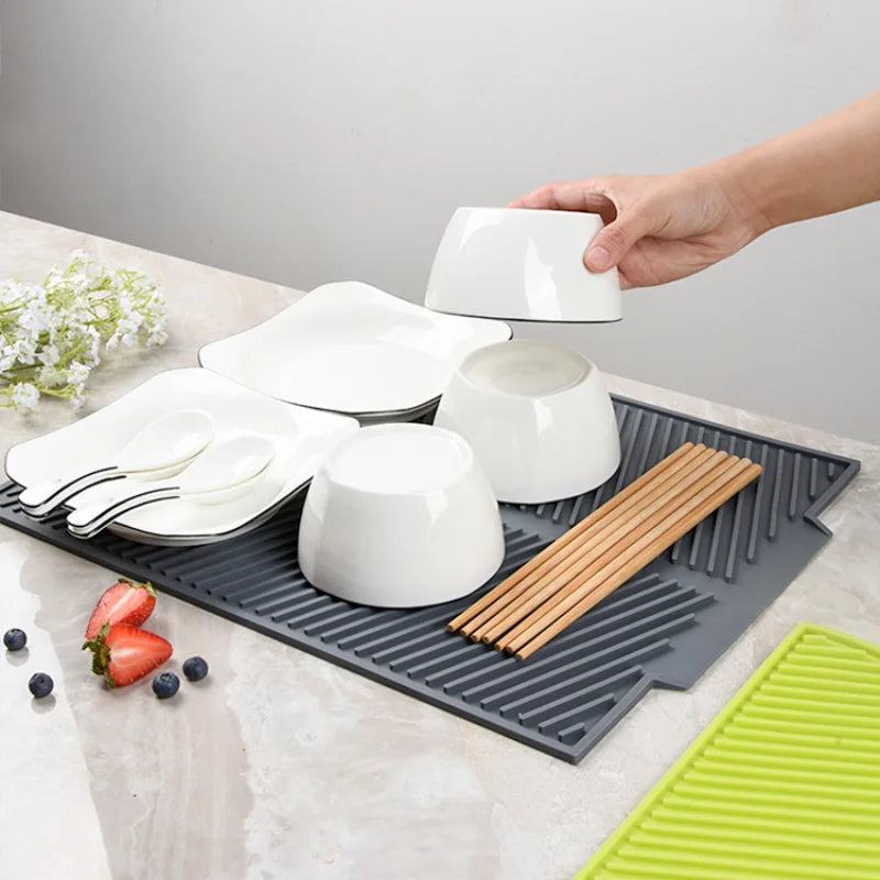 Versatile Heat-Resistant Drying Mat for Kitchen Use