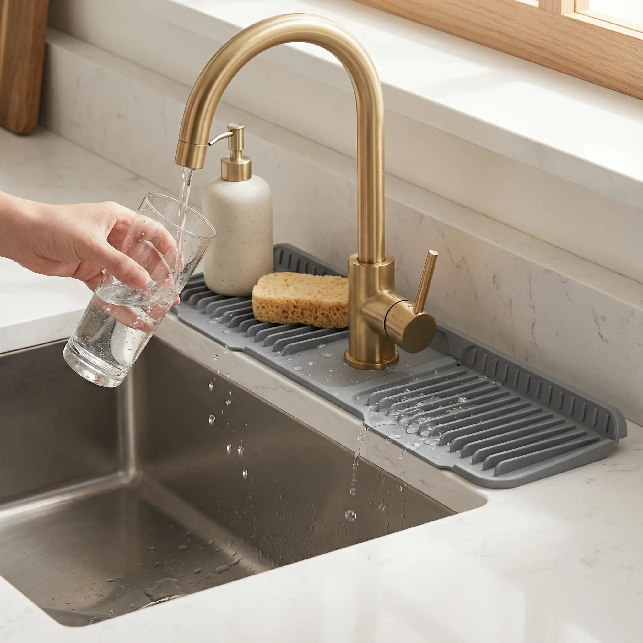 Silicone Faucet Splash Guard for Mess-Free Living