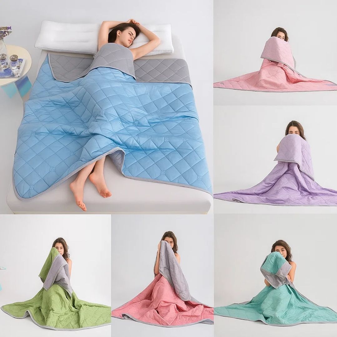 Cooling Blanket with Instant Chill Technology | Hypoallergenic for Sensitive Skin