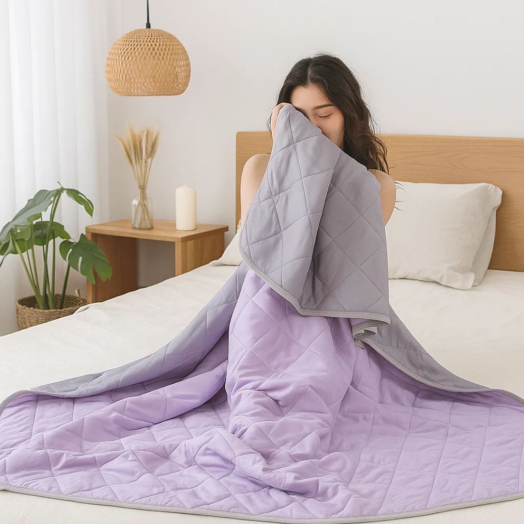Cooling Blanket with Instant Chill Technology | Hypoallergenic for Sensitive Skin