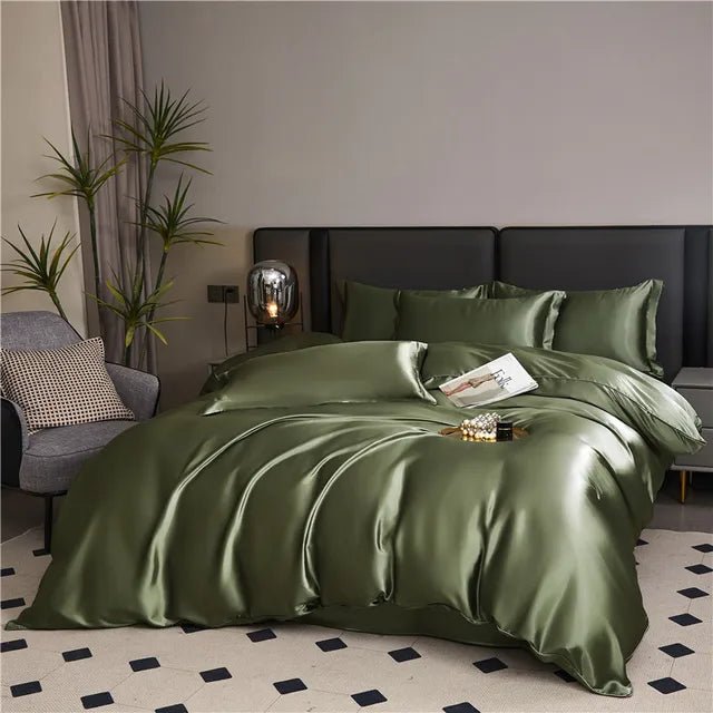 Temperature-Regulating Silk Duvet Cover – Breathable Comfort for All Seasons