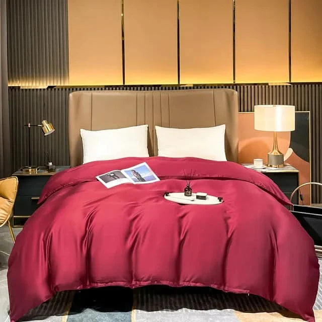 Luxurious Duvet Cover Made of Mulberry Silk with Zipper Closure