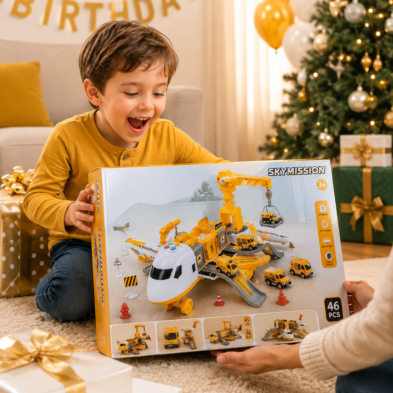 Adventure Airplane Playset with Multi-Vehicle Fun for Creative Role Play