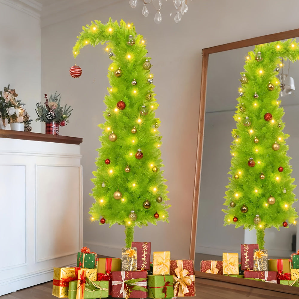 Sleek Space-Saving Artificial Christmas Tree for Any Room