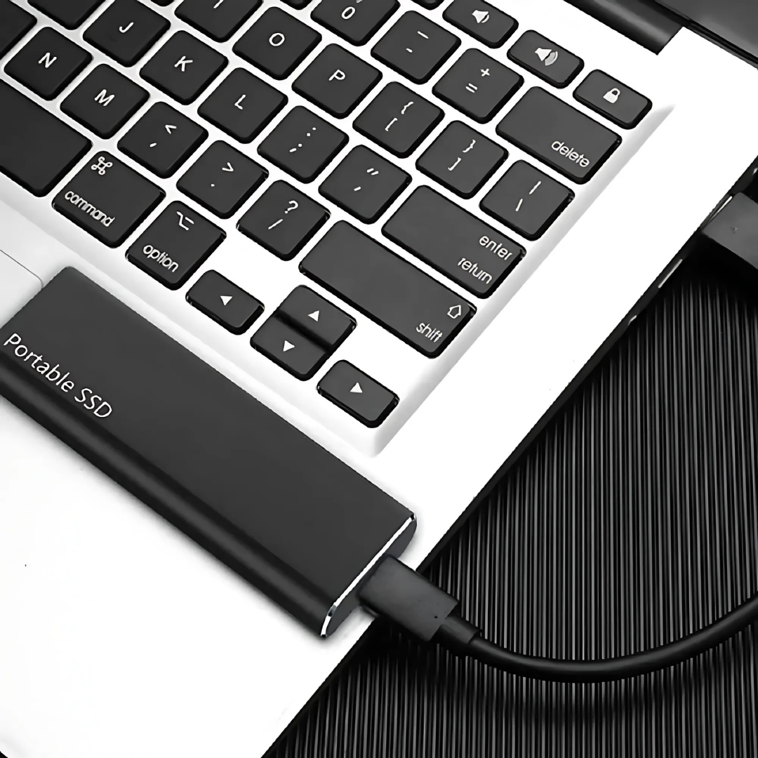 64GB USB-C External Hard Drive – Slim Portable Storage for Easy File Access