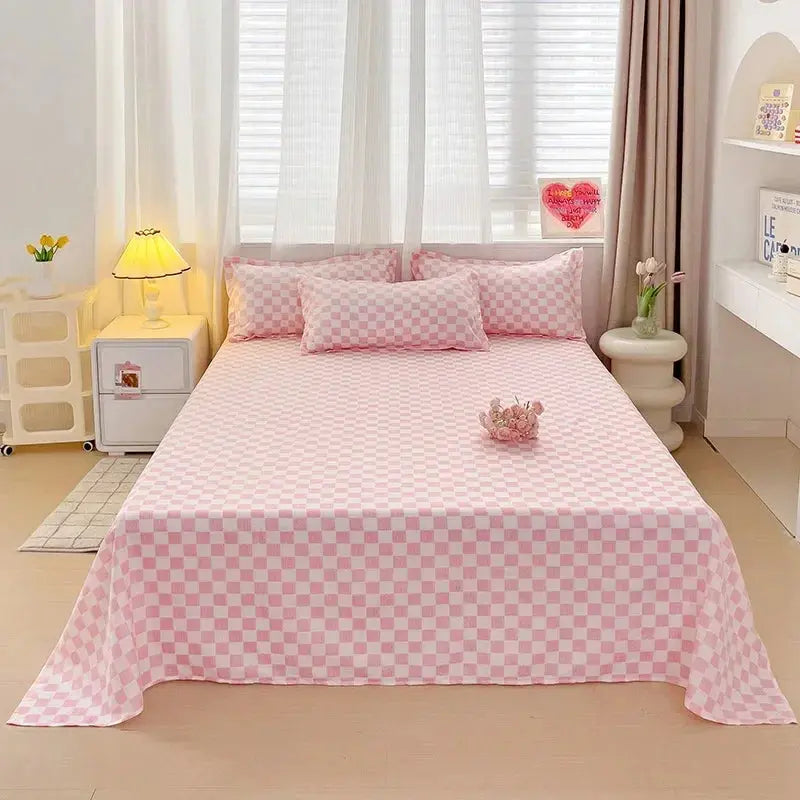 Soft Solid Design Bedsheet Set – Versatile Bedding for Comfort