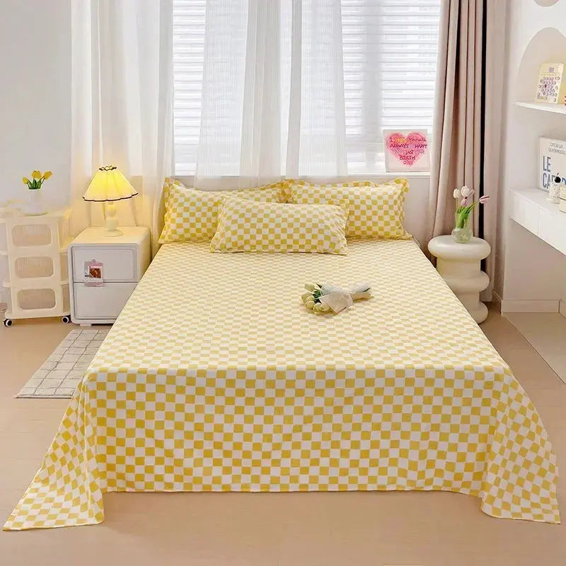 Soft Solid Design Bedsheet Set – Versatile Bedding for Comfort