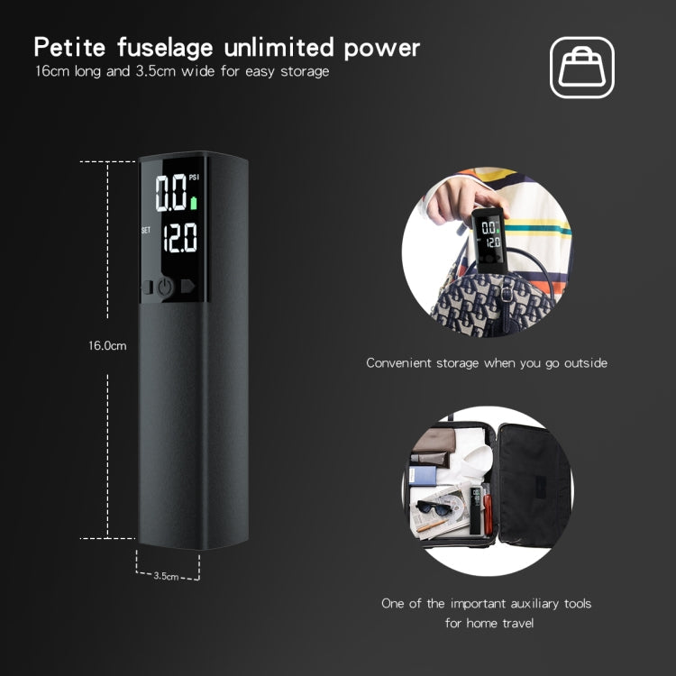 Wireless Electric Inflator with LCD Screen & LED Light - Compact Air Pump for Fast Ball Inflation