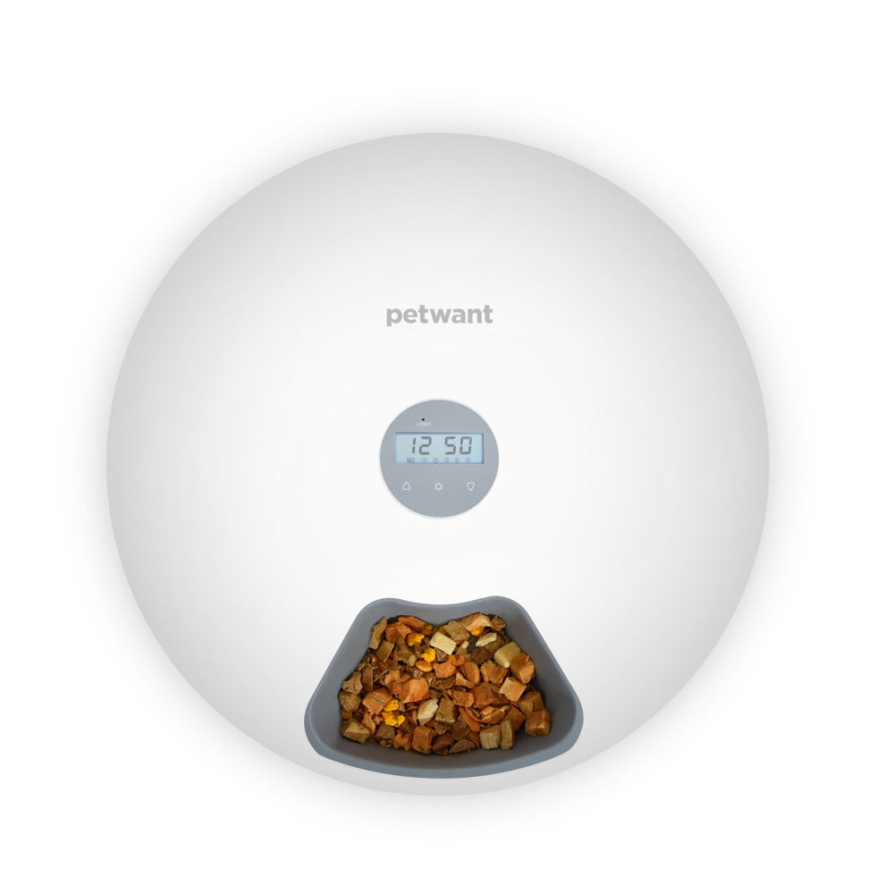 Automatic Pet Feeder with Six Meal Slots for Cats and Dogs