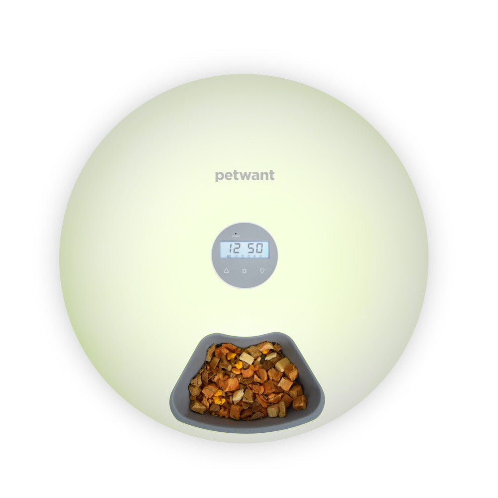 Automatic Pet Feeder with Six Meal Slots for Cats and Dogs