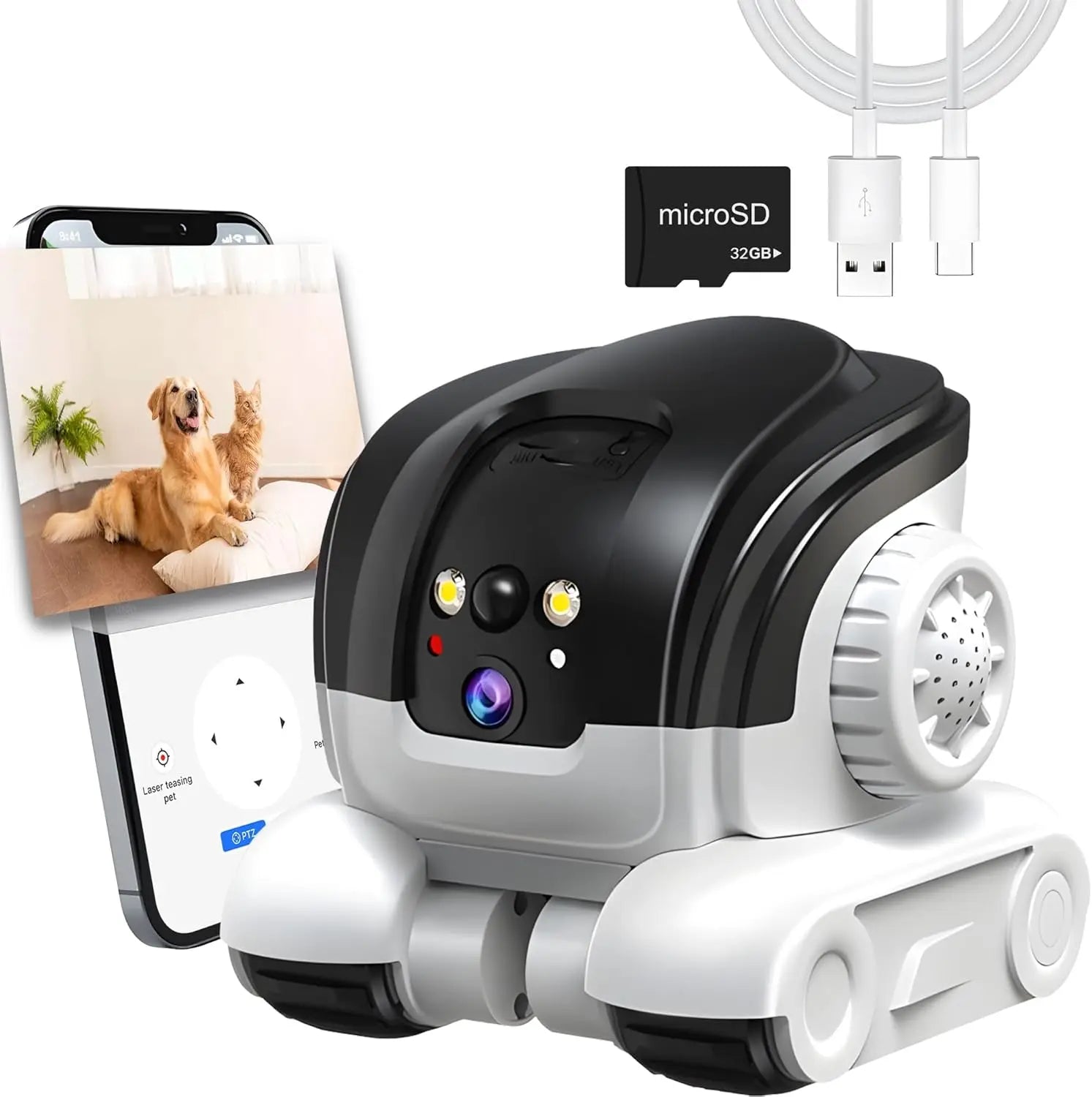 1080P Animal Surveillance Camera with Two-Way Audio and Night Vision