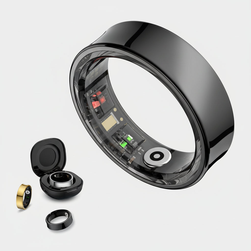 All-Day Health Tracker Ring with Sleep Analysis and Fitness Metrics