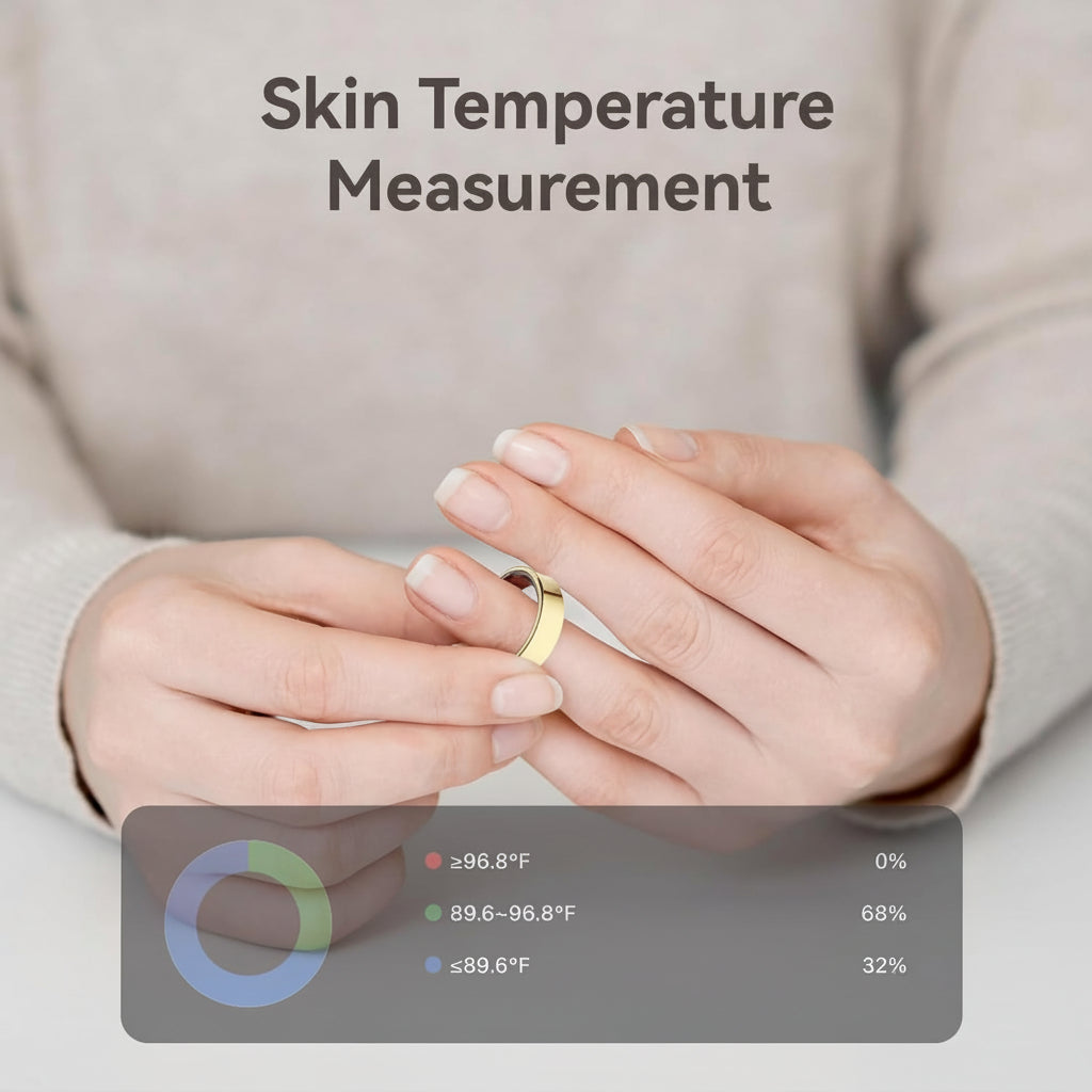 All-Day Health Tracker Ring with Sleep Analysis and Fitness Metrics