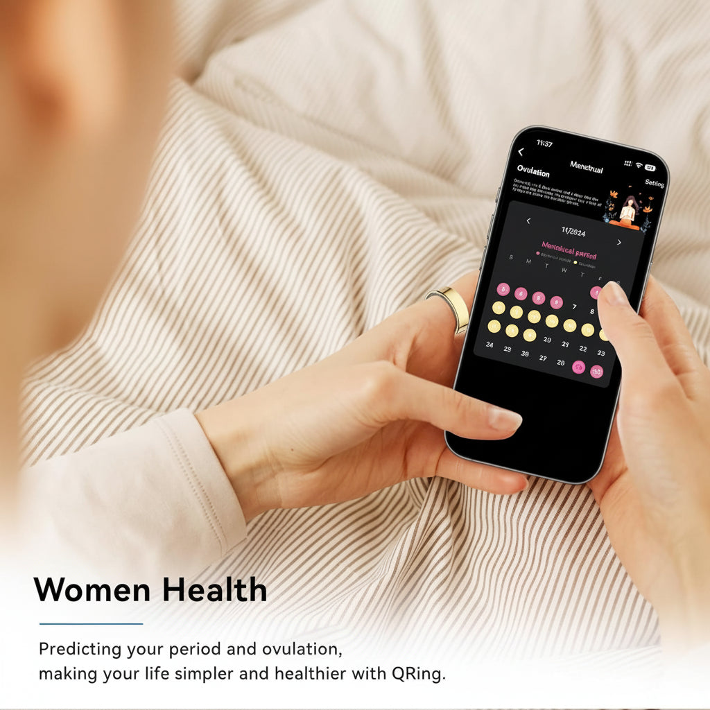 All-Day Health Tracker Ring with Sleep Analysis and Fitness Metrics